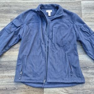 Duluth Trading Co Blue Zip Up Sweater Mens Size XL Tall Gorpcore